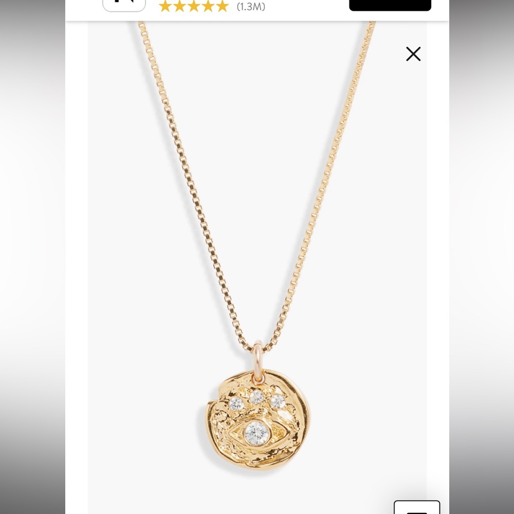 Gold and Silver Pendant Necklace